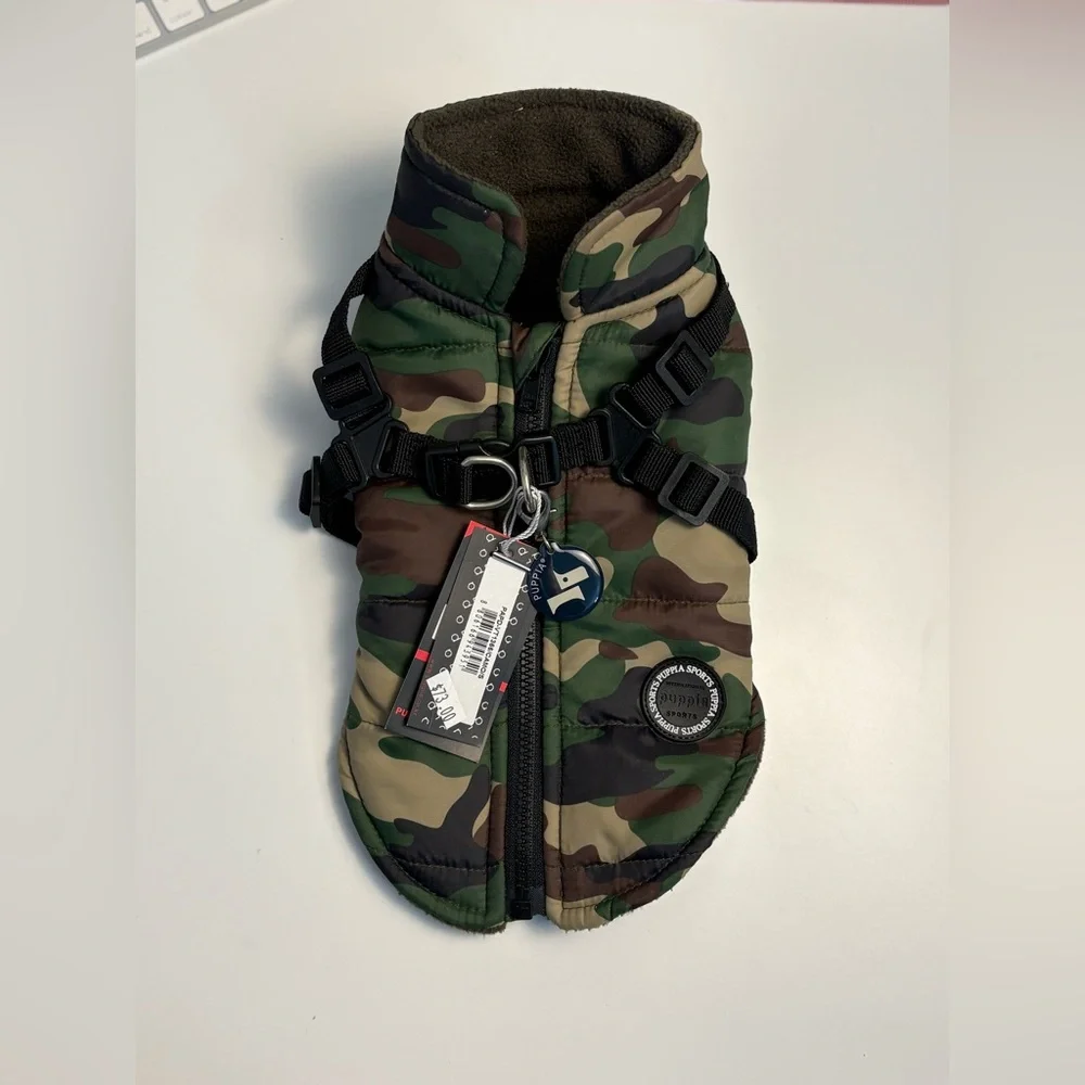 Puppia Camouflage Dog Vest with Harness